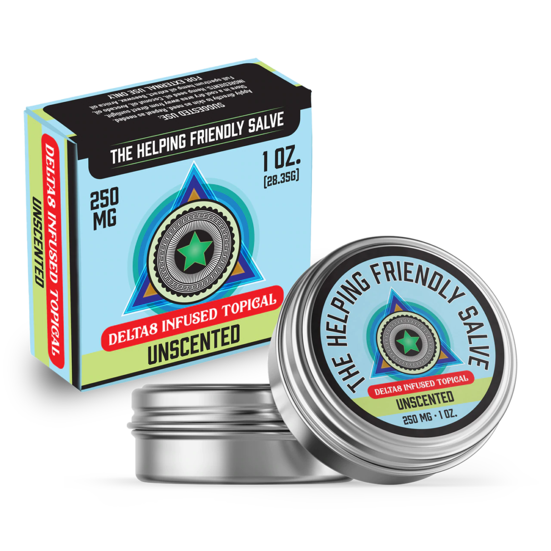 The Helping Friendly Salve 250mg Delta8 Infused Topical Northeast